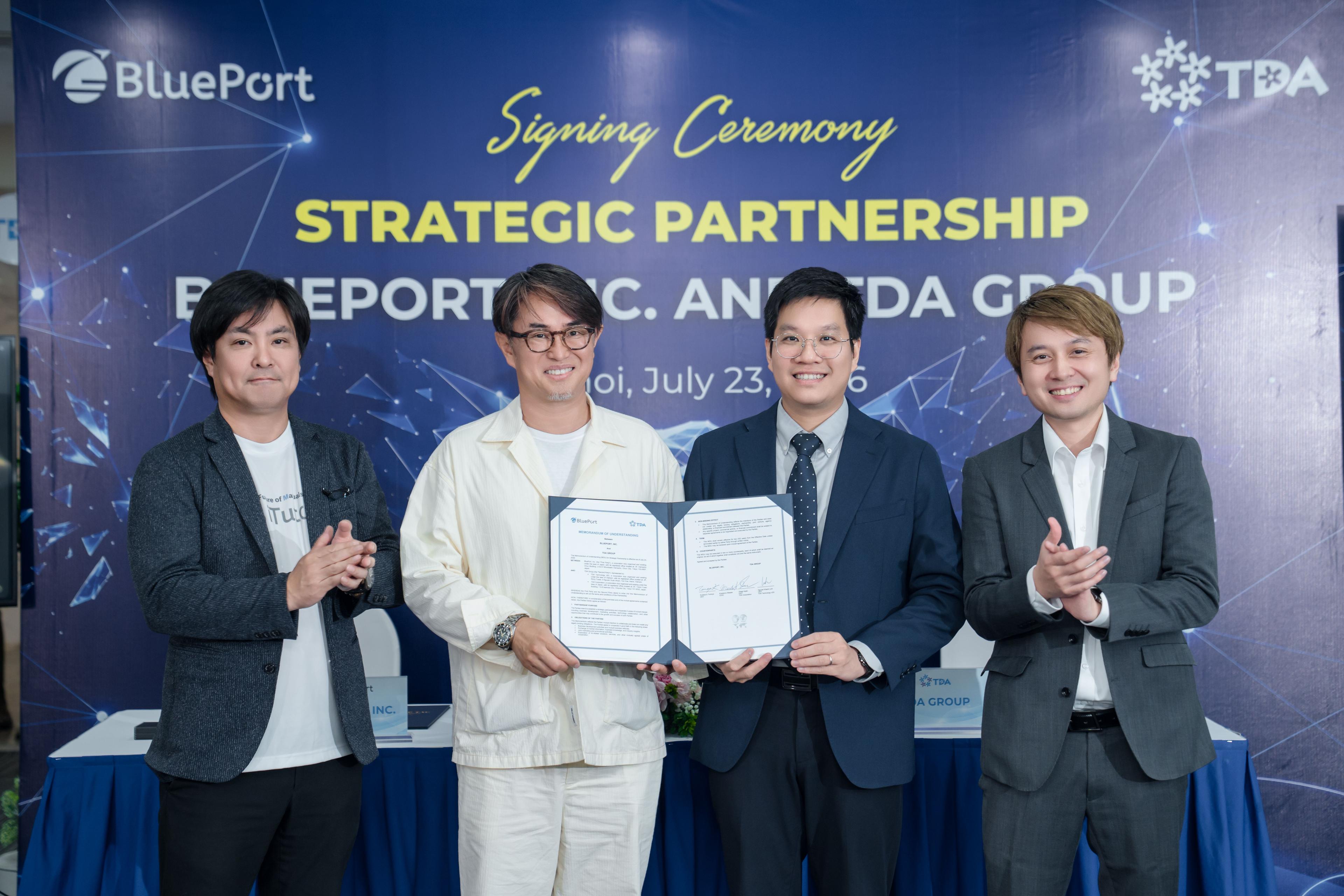 BluePort, Inc và TDA Group ký kết Biên bản hợp tác chiến lược, thúc đẩy phát triển giải pháp AI và chuyển đổi số cho doanh nghiệp